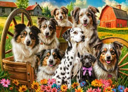 Galeria - zdjęcie nr. 2 - Puzzle 260 Happy Dogs In The Countryside B-27699-1