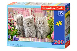 Puzzle 260 Three Grey Kittens CASTOR