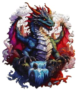 Galeria - zdjęcie nr. 4 - Puzzle 287 drewniane kolorowe Smok