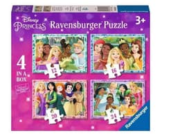 Puzzle 2D 4w1 Disney Księżniczki