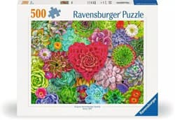Puzzle 2D 500 Miłość sukulent
