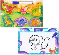 Puzzle 2w1 drewno i tablica