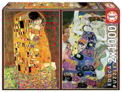 Puzzle 2x1000 Pocałunek Dziewica Gustav Klimt 109911