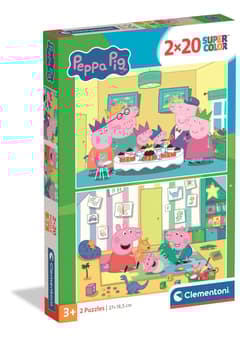 Puzzle 2x20 Super Kolor Peppa Pig 24831