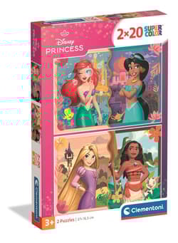 Puzzle 2x20 Super kolor Princess 24092