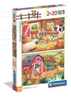 Puzzle 2x20 Super kolor The Farmyard Family 24818