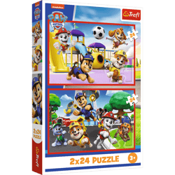 Puzzle 2x24 Psi dzień zabaw Viacom PAW Patrol 34434