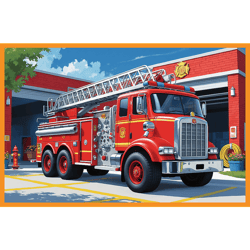 Galeria - zdjęcie nr. 2 - Puzzle 2x24 Wóz strażacki i karetka TREFL