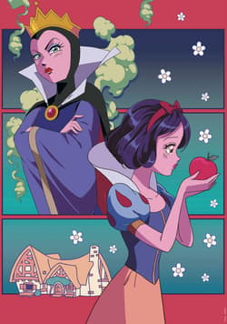 Galeria - zdjęcie nr. 2 - Puzzle 2x500 Królewna Śnieżka Mała Syrenka 113458