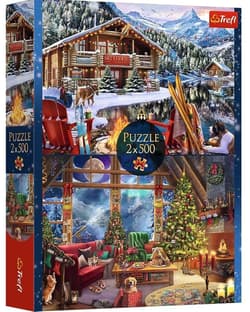 PUZZLE 2x500 Święta w górach 37540