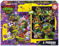 Puzzle 2x500 Wojownicze Żółwie Ninja 112826