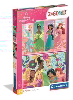 Puzzle 2x60 Super kolor Princess 24824