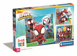 PUZZLE 3 x 48 EL SUPER KOLOR Spidey and his Amazing Friends
