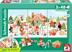 Puzzle 3 x 48 PQ Nareszcie święta! 114363