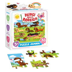 Galeria - zdjęcie nr. 2 - Puzzle 30 Jamniki Dzieci kontra Rodzice