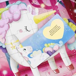 Galeria - zdjęcie nr. 2 - Puzzle 30 Na okrągło+ książka Jednorożce