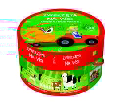 Puzzle 30 Na okrągło+ książka Na wsi - Opracowanie Zbiorowe