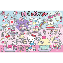 Galeria - zdjęcie nr. 2 - Puzzle 300 Poznaj świat Hello Kitty 23031
