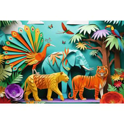 Galeria - zdjęcie nr. 2 - Puzzle 3D 160 40-lecie Trefl Dżungla 40051