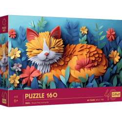 Puzzle 3D 160 40-lecie Trefl Kotek 40049