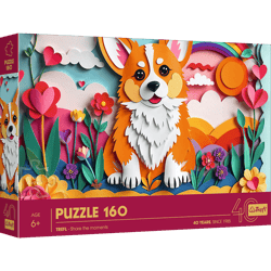 Puzzle 3D 160 40-lecie Trefl Piesek 40050
