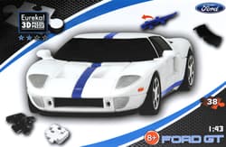 Puzzle 3D Cars Ford GT poziom 2/4
