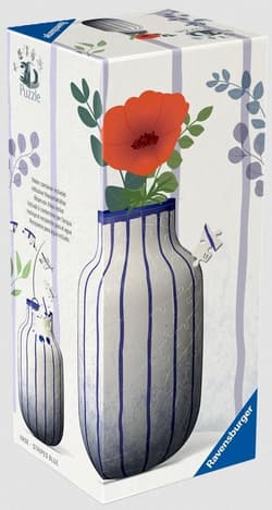 Puzzle 3D Vase Niebieskie Pasy