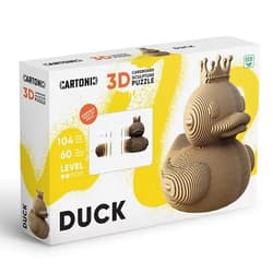 Puzzle 3D z kartonu Kaczka