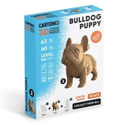 Puzzle 3D z kartonu Szczeniak Buldog