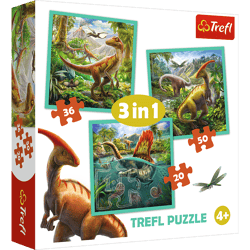 Puzzle 3w1 (20,36,50) Niezwykły świat dinozaurów 34837