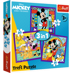 Puzzle 3w1 Miki i jego wesoła ekipa 34894
