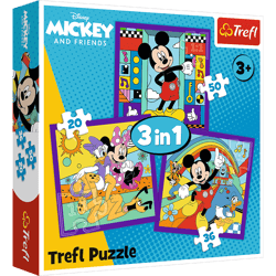 Puzzle 3w1 Miki i jego wesoła ekipa 34894