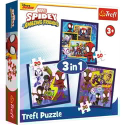 PUZZLE 3w1 Pająki i dinozaury 34892