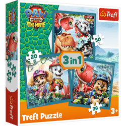 Puzzle 3w1 Paw Patrol i Wyspa Dinozaurów 34903