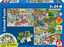 Puzzle 3x24 PQ Straż Pożarna 113956