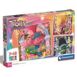 Puzzle 3x48 supercolor Trolls 3 25292