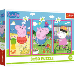 Puzzle 3x50 Siła przyjaźni"  Peppa Pig 34877