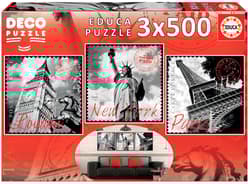 Puzzle 3x500 Duże miasta 109550