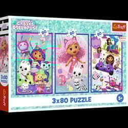 Puzzle 3x80  Kolorowe dni Gabby 34882