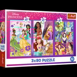 Puzzle 3x80 Księżniczki przyjaciółki 34884