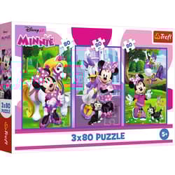 Puzzle 3x80 Minnie i przyjaciele 34889