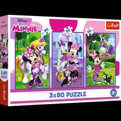 Puzzle 3x80 Minnie i przyjaciele 34889