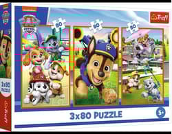 PUZZLE 3x80 - Psia zgraja" / Viacom PAW Patrol FSC Mix 70% 34886
