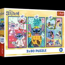 Puzzle 3x80 Świat Stitcha Disney Lilo&Stitch 34885