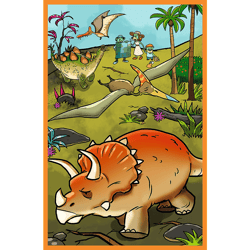 Galeria - zdjęcie nr. 3 - Puzzle 3x80 Trefliki w świecie dinozaurów 34888