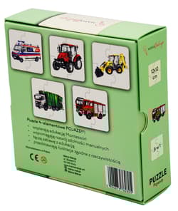 Galeria - zdjęcie nr. 2 - Puzzle 4 elementowe Pojazdy