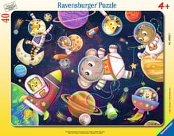 Puzzle 40 Animals in Space Frame