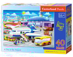 Puzzle 40 maxi Dzień na lotnisku B-040223
