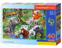 Puzzle 40 maxi Zwierzęta w dżungli B-040315