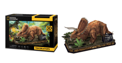 Galeria - zdjęcie nr. 4 - Puzzle 44 3D Triceratops National Geographic license